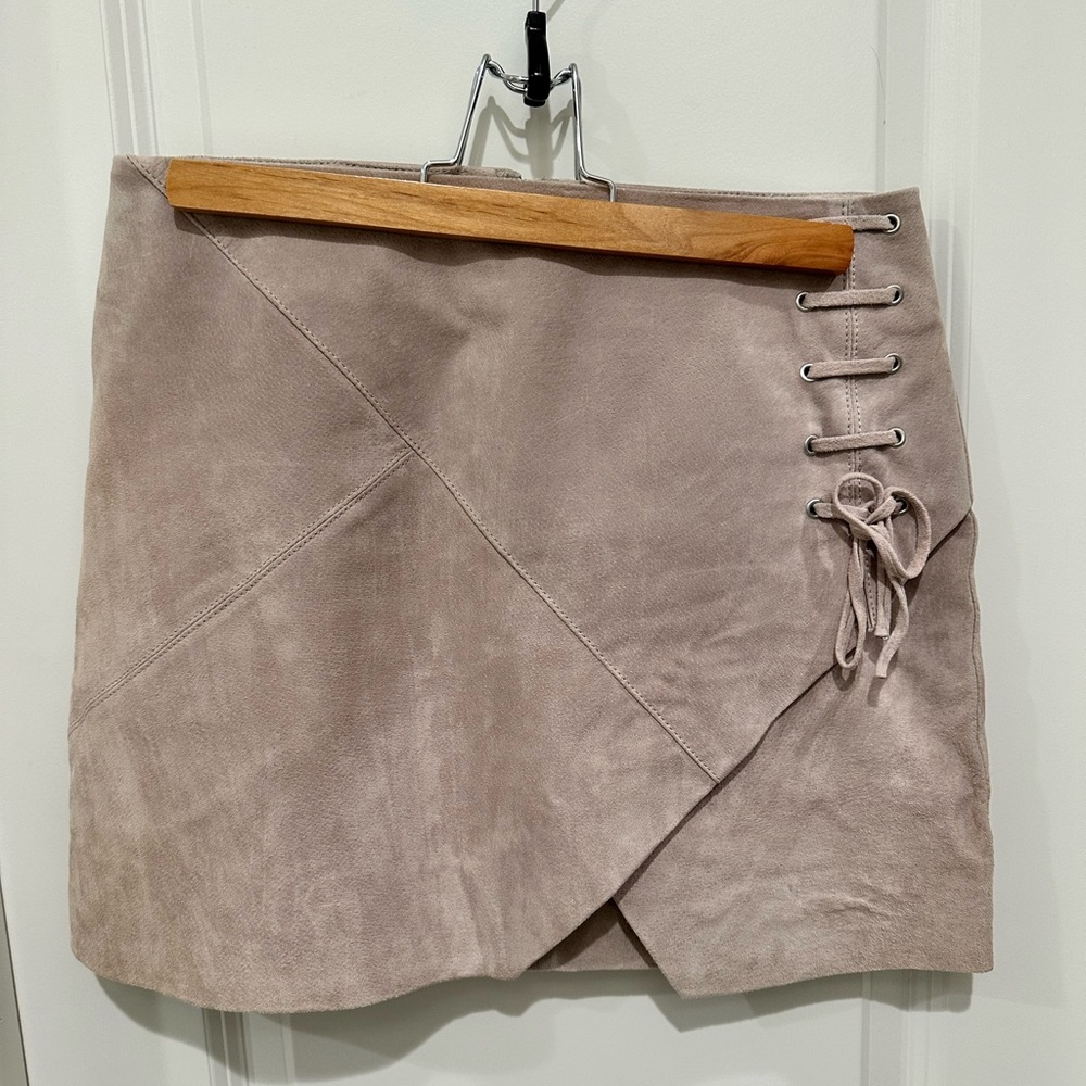NWOT suede mini skirt